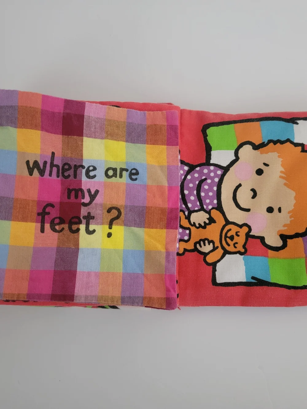 Jellycat Colorful Baby Cloth Book - 'Where is My Belly Button?'